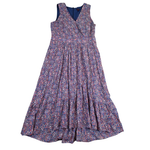 J. Crew Dresses & Skirts - J.Crew Liberty London Fabric Floral V-Neck Midi Dress Pockets  K7809 Womens 14